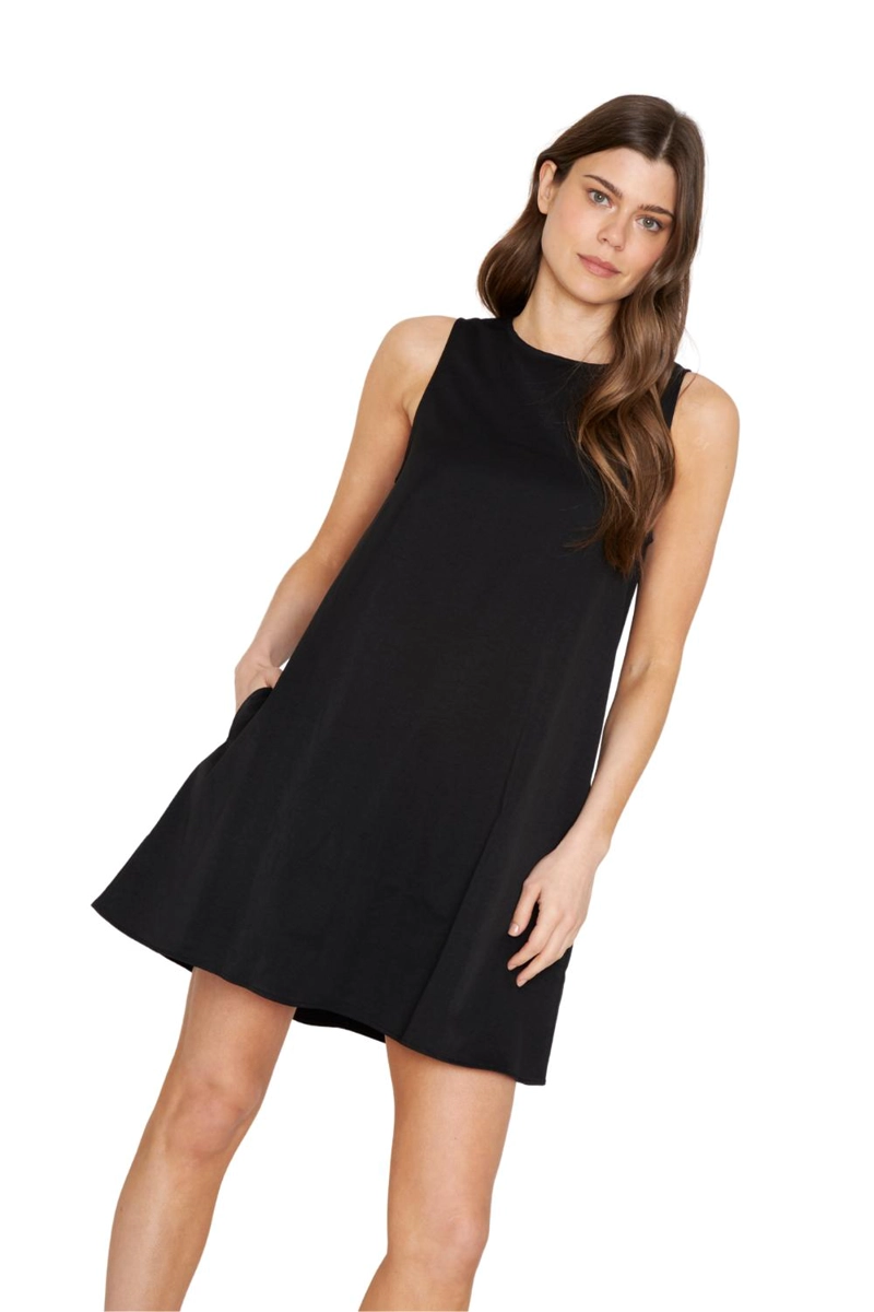 VESTIDO ELENA CORTO NEGRO JACINTA TIENDA - 3