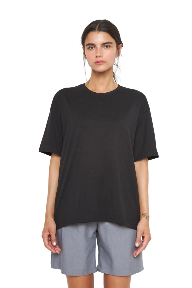 POLERA JACINTA PIMA OVERSIZE NEGRA JACINTA TIENDA - 1