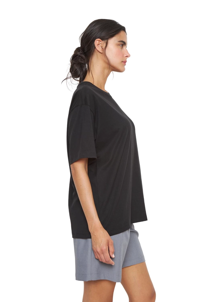 POLERA JACINTA PIMA OVERSIZE NEGRA JACINTA TIENDA - 3