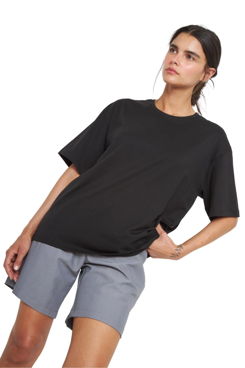 POLERA JACINTA PIMA OVERSIZE NEGRA JACINTA TIENDA - 5