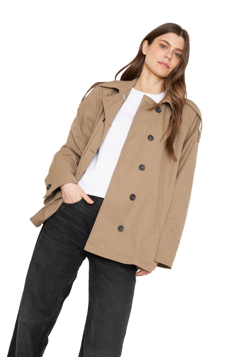 TRENCH COAT CLOE CAFE  JACINTA TIENDA - 1