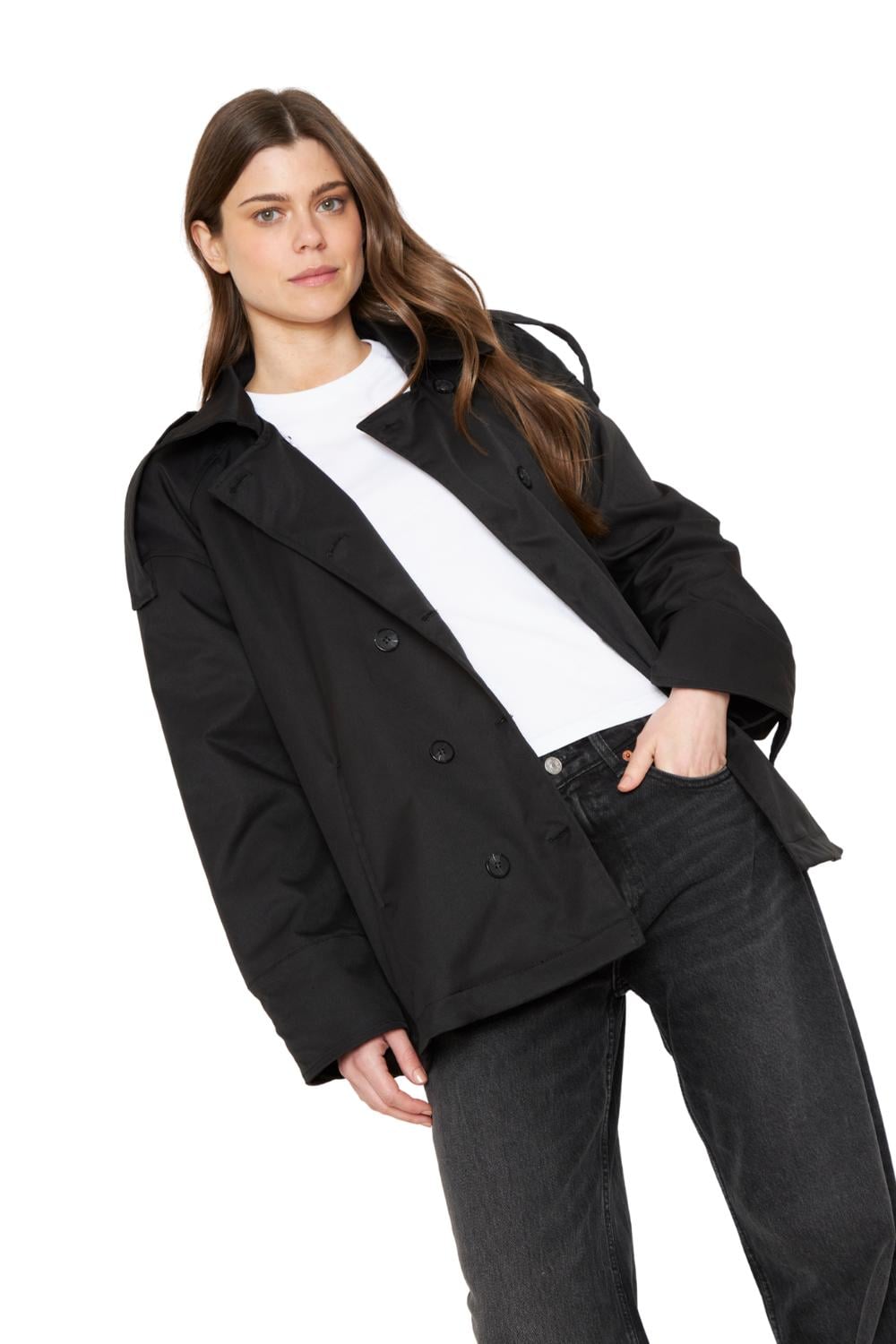 TRENCH COAT CLOE NEGRO JACINTA TIENDA - 2