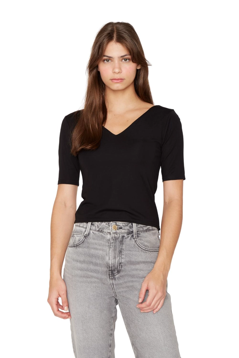 POLERA ELISA NEGRA JACINTA TIENDA - 1