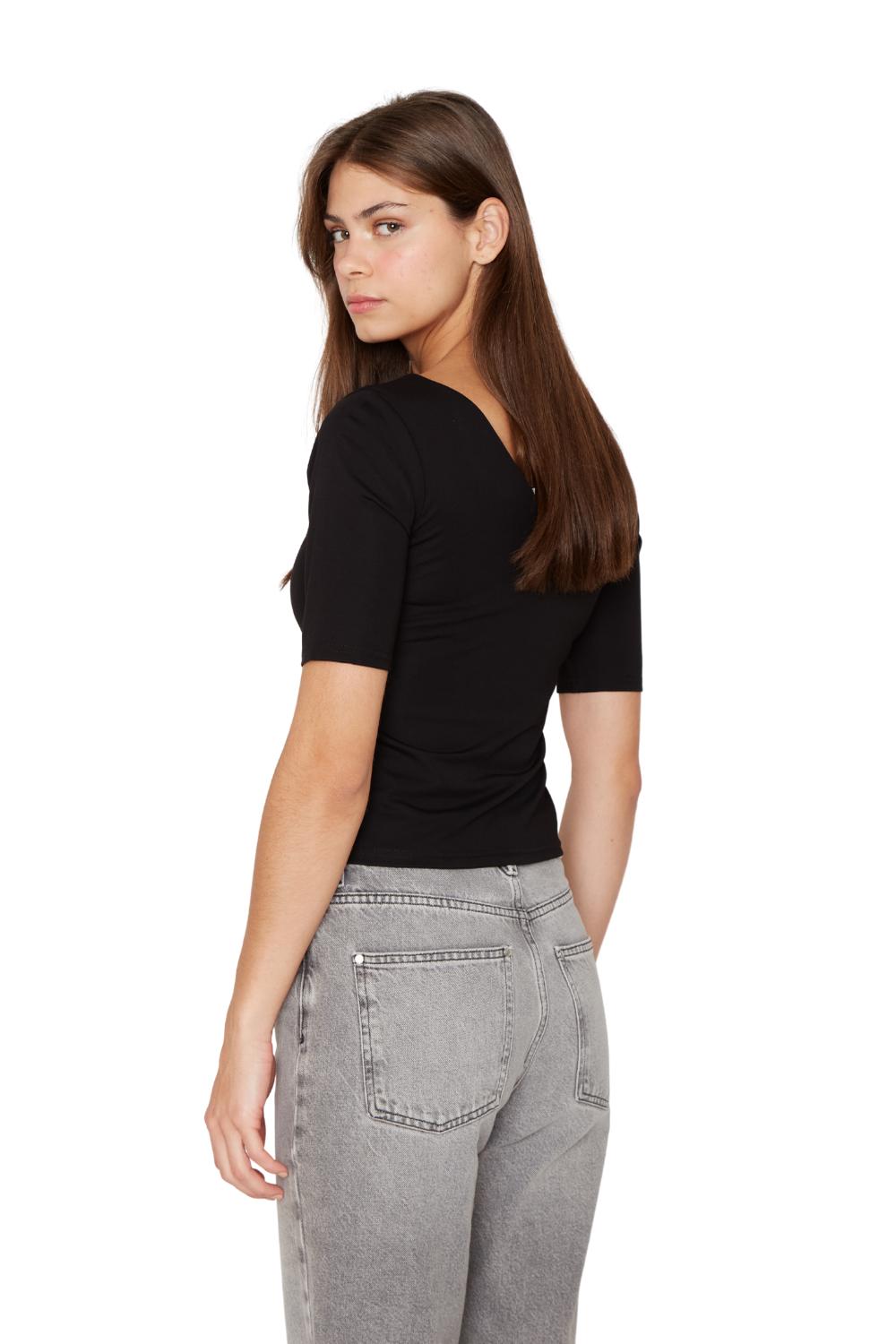 POLERA ELISA NEGRA JACINTA TIENDA - 5