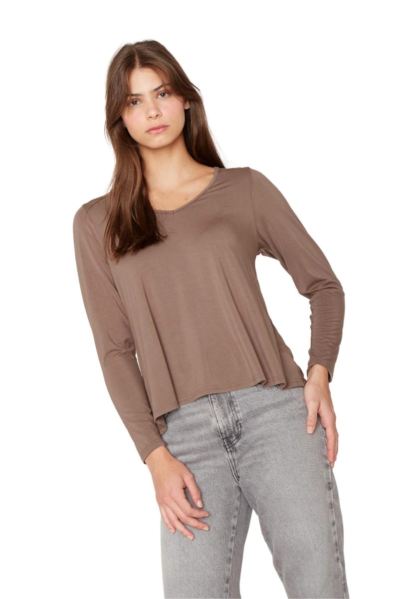 POLERA FRIDA III CAFE  JACINTA TIENDA - 2
