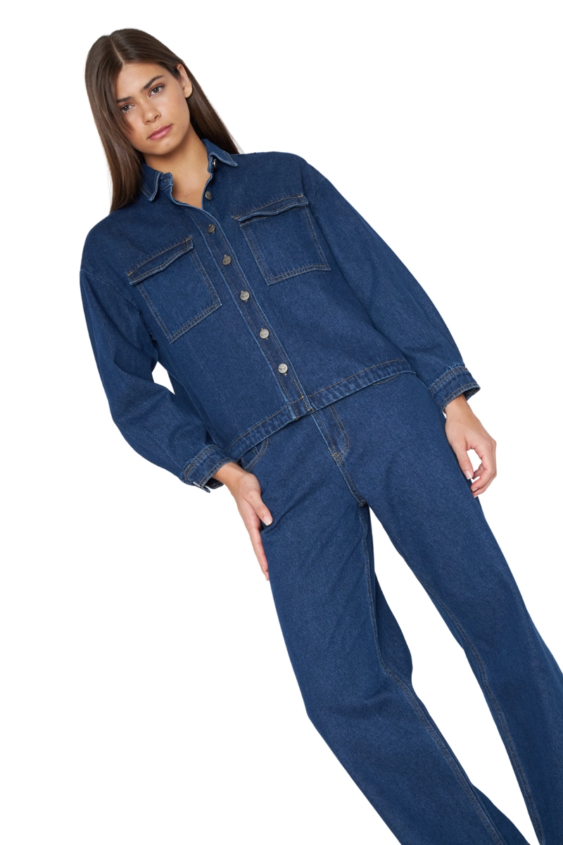 CHAQUETA JOSEFA AZUL INDIGO JACINTA TIENDA - 2