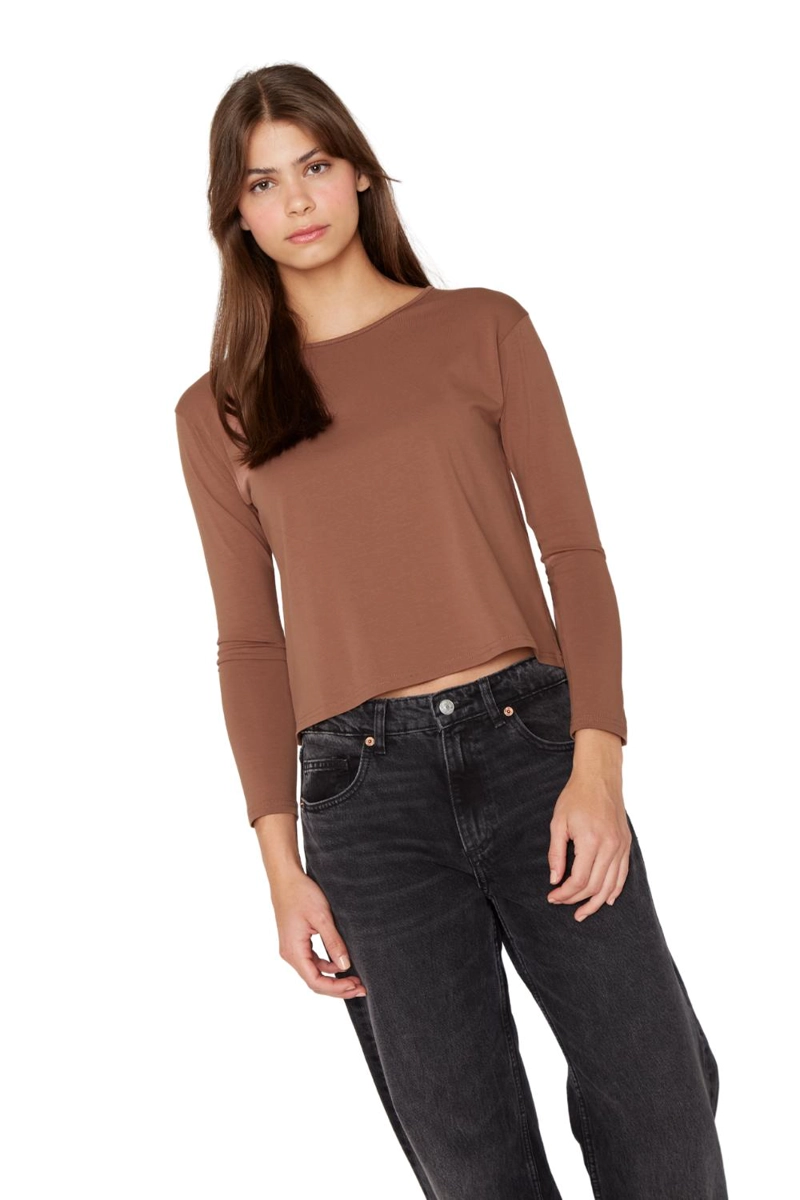 POLERA CLARA II CAFE  JACINTA TIENDA - 1