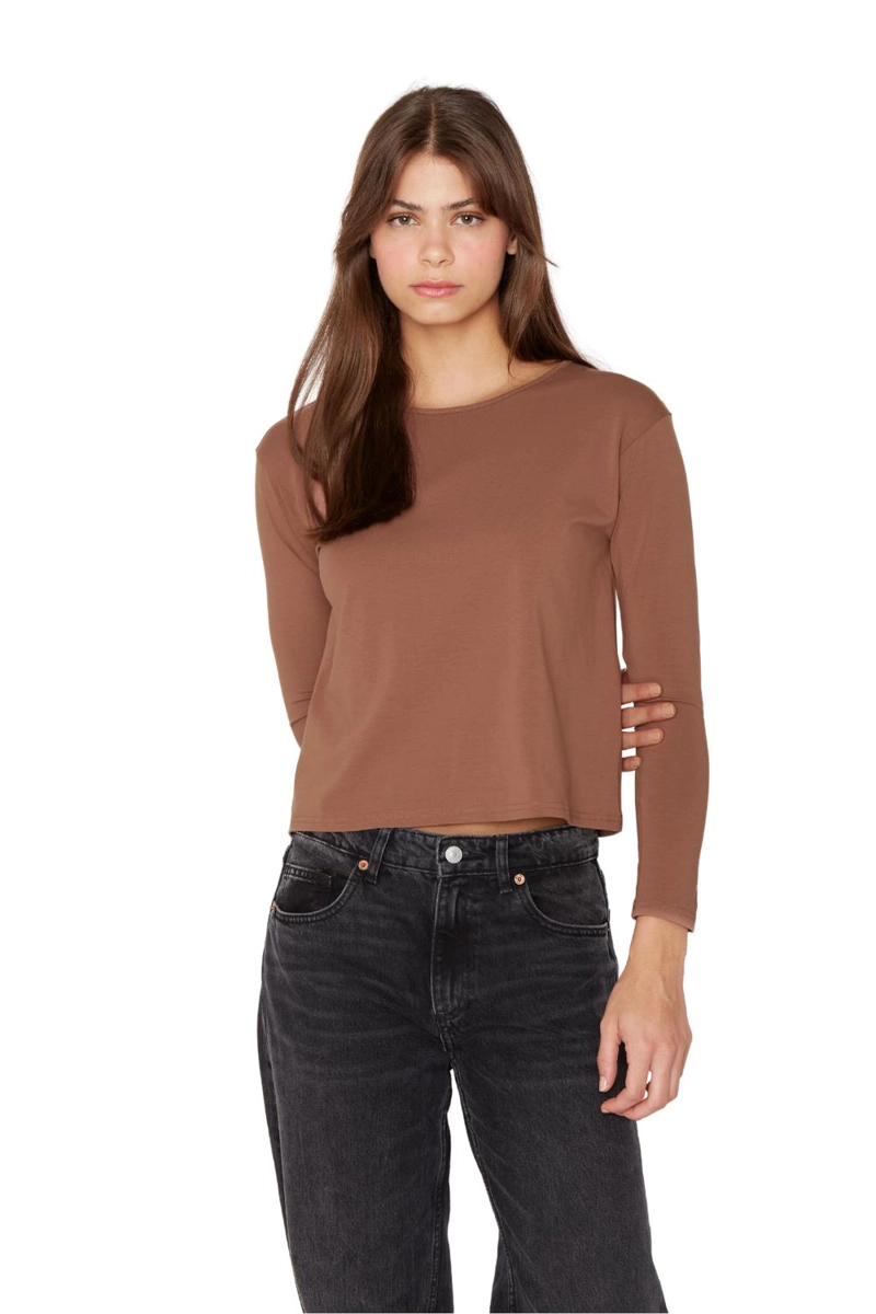 POLERA CLARA II CAFE  JACINTA TIENDA - 2