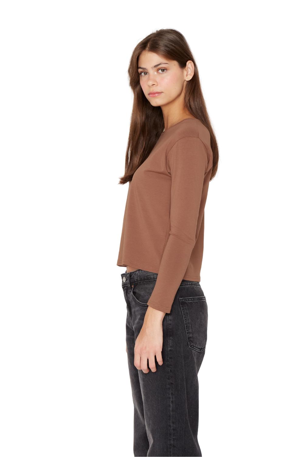 POLERA CLARA II CAFE  JACINTA TIENDA - 4