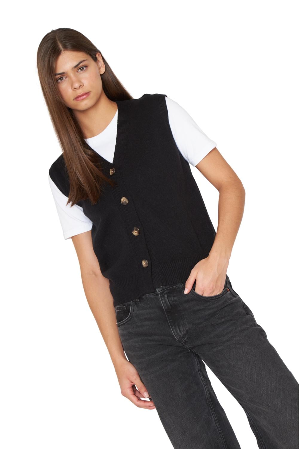 CHALECO VALE NEGRO JACINTA TIENDA - 5