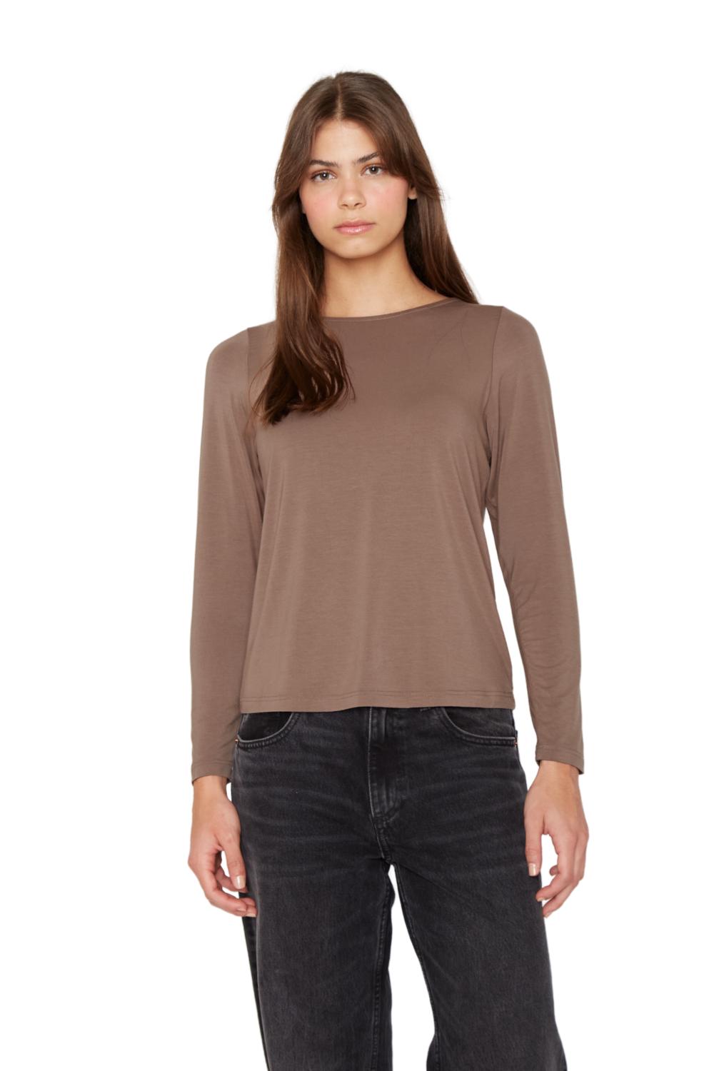 POLERA BIANCA II CAFE  JACINTA TIENDA - 1