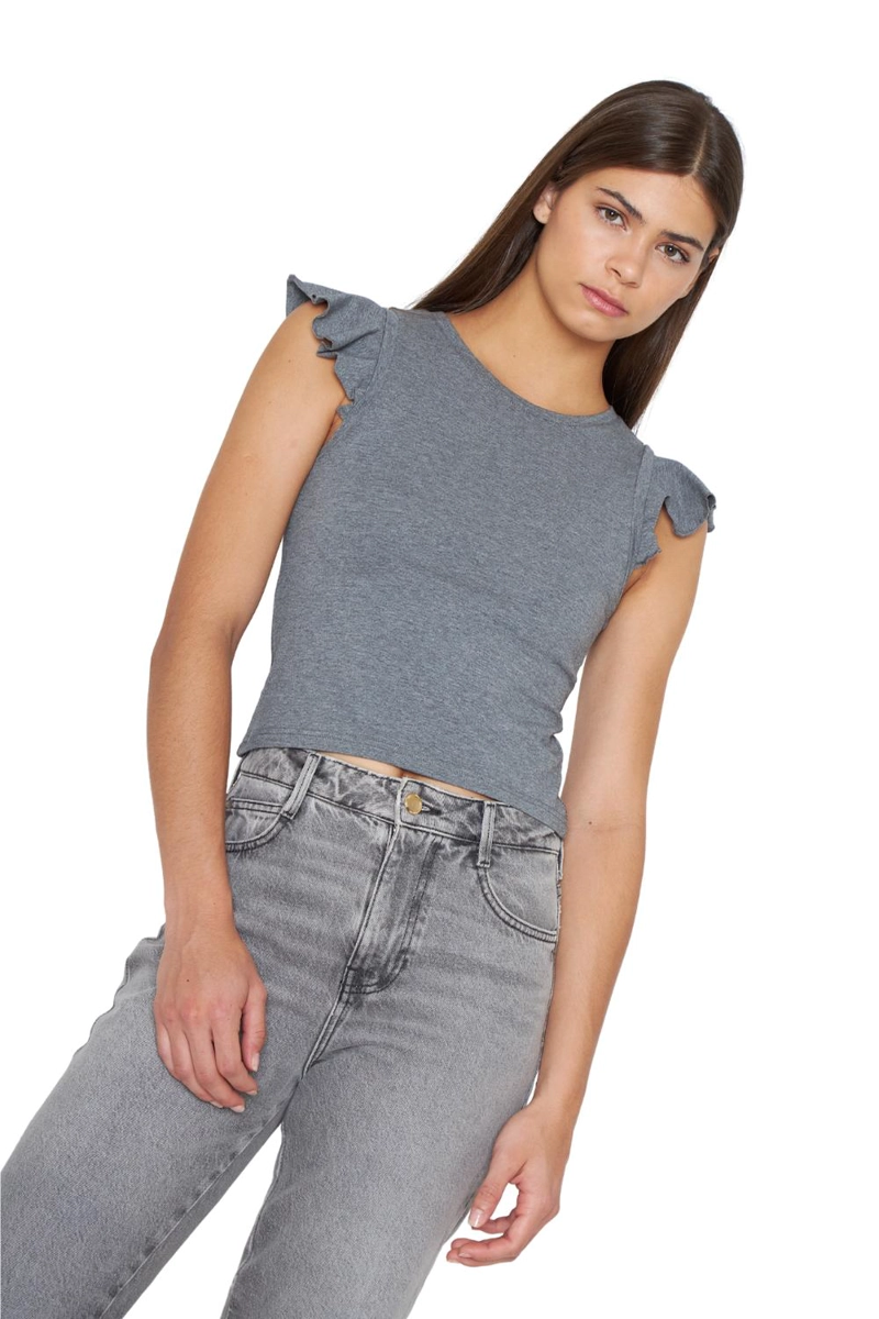 POLERA GRACIA ALITAS III GRIS JACINTA TIENDA - 5