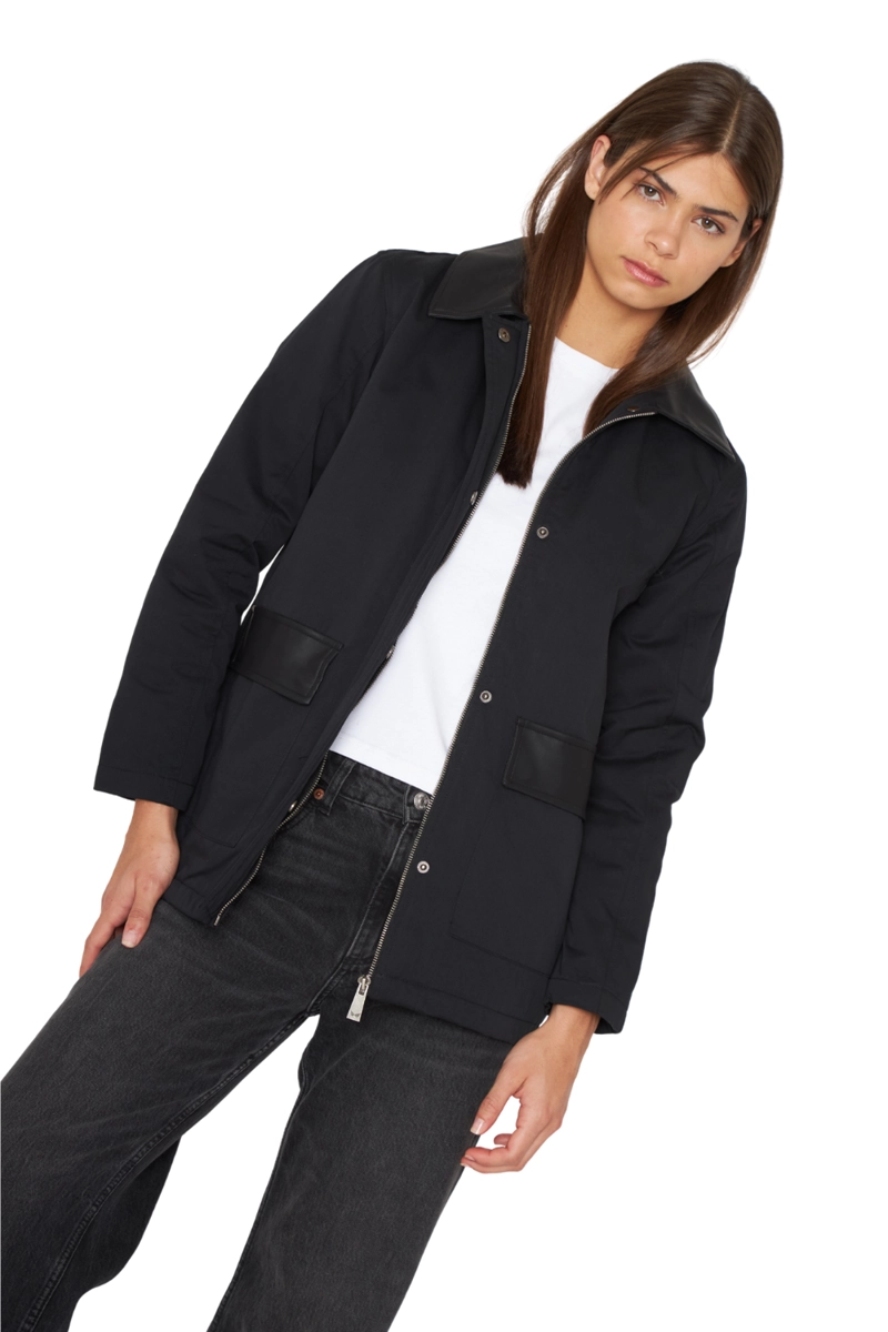CHAQUETA PORTER NEGRA JACINTA TIENDA - 5