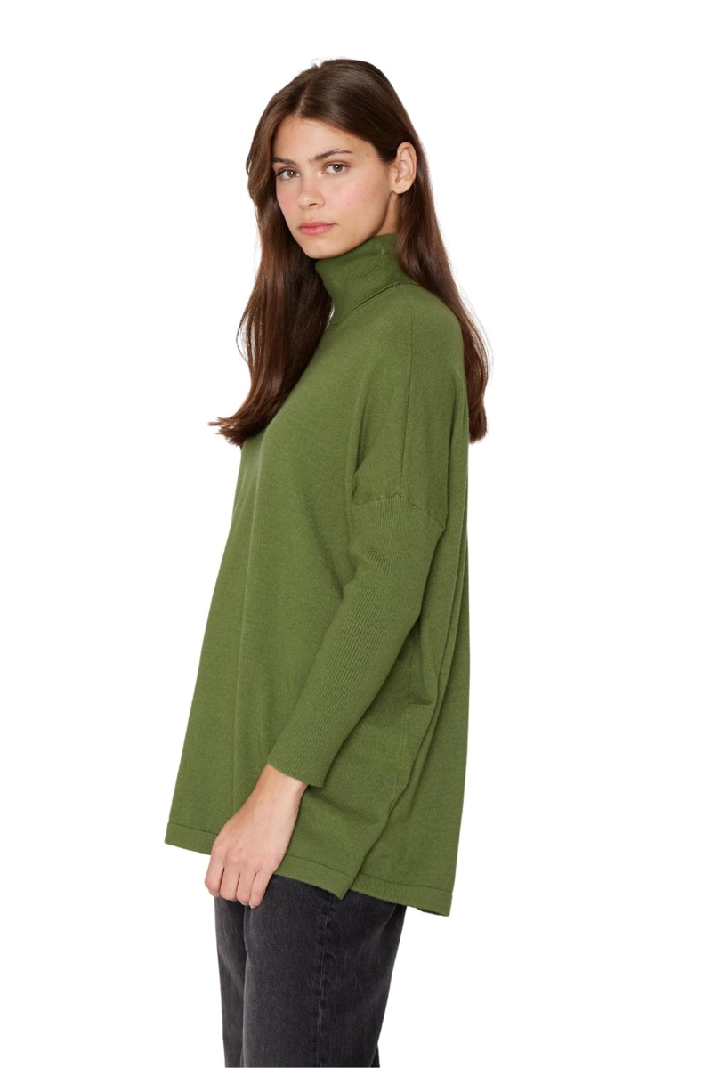 CHALECO MANUELA LARGO III VERDE JACINTA TIENDA - 4
