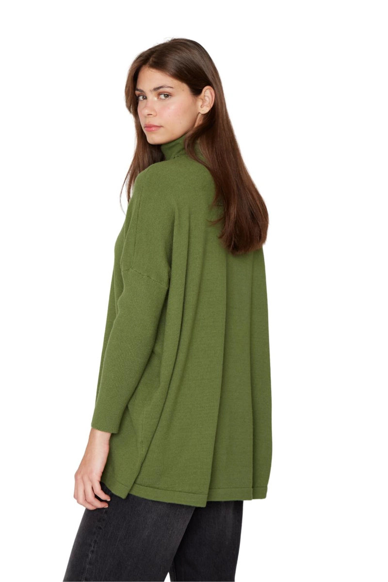 CHALECO MANUELA LARGO III VERDE JACINTA TIENDA - 5