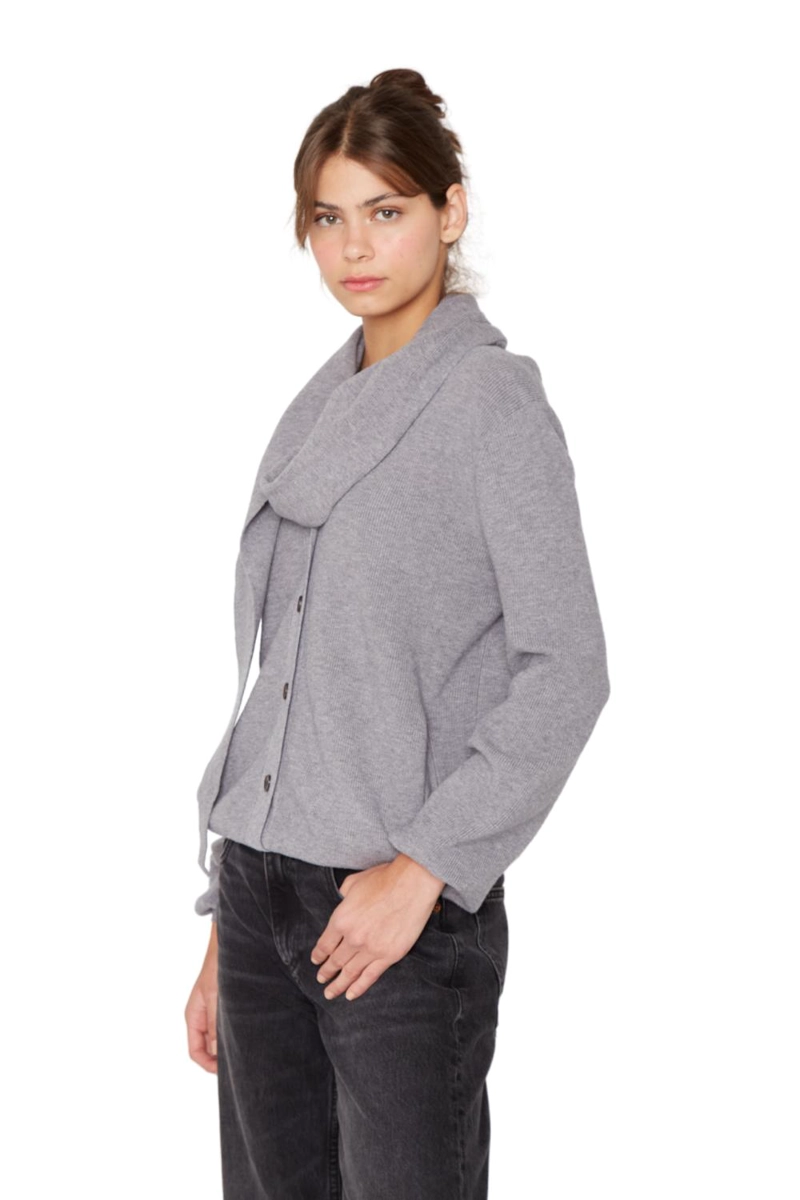 CHALECO COAT GRIS JACINTA TIENDA - 3