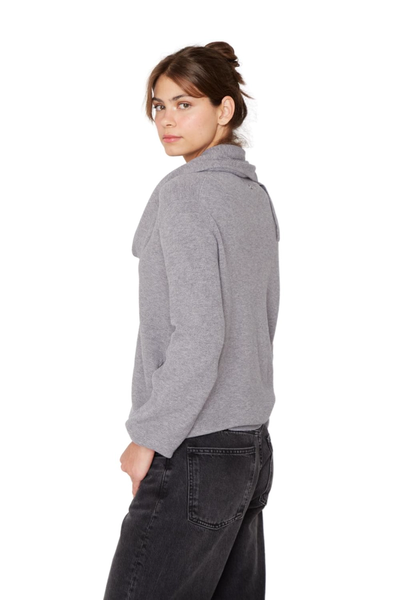 CHALECO COAT GRIS JACINTA TIENDA - 5