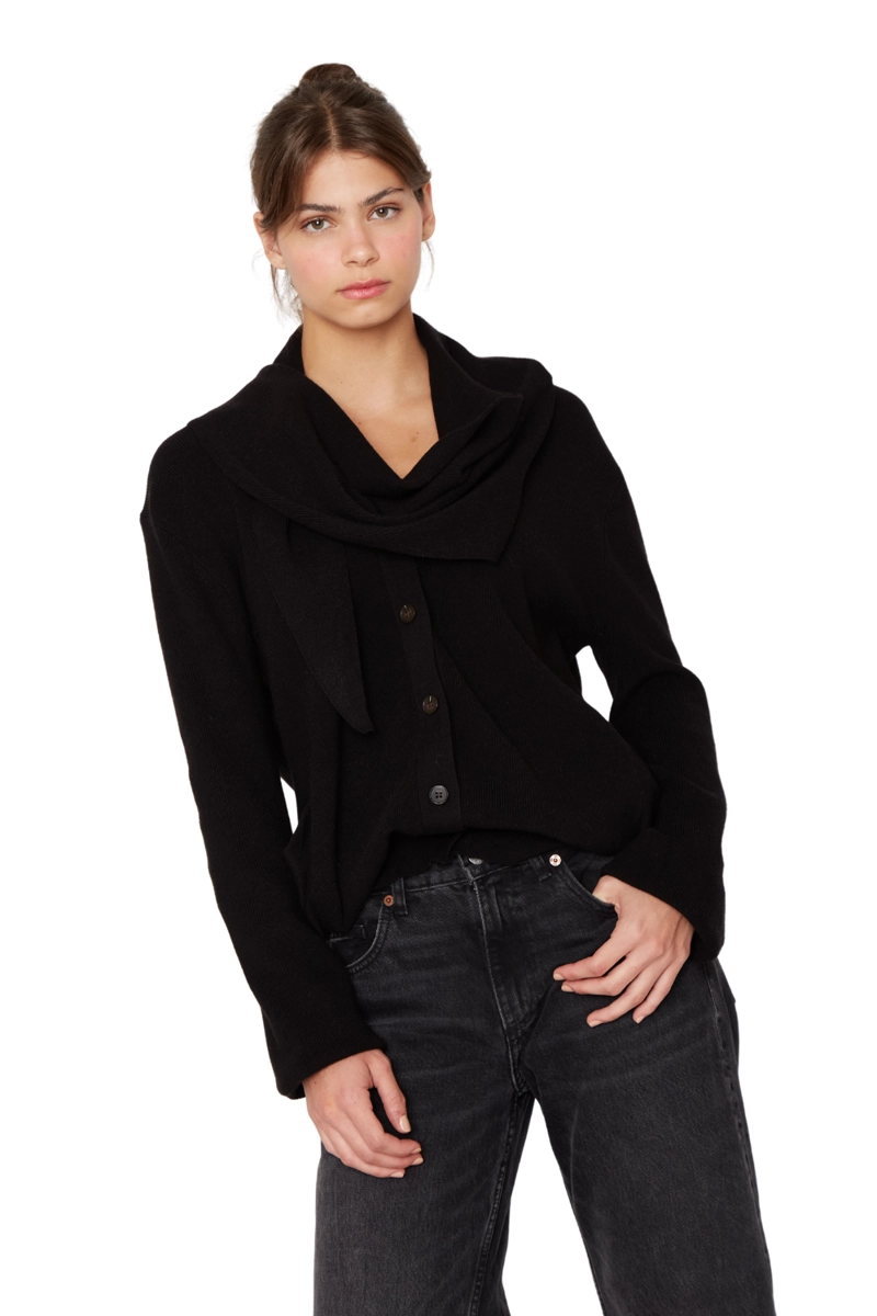 CHALECO COAT NEGRO JACINTA TIENDA - 2