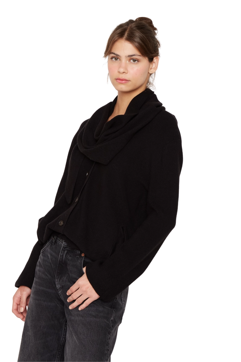 CHALECO COAT NEGRO JACINTA TIENDA - 3