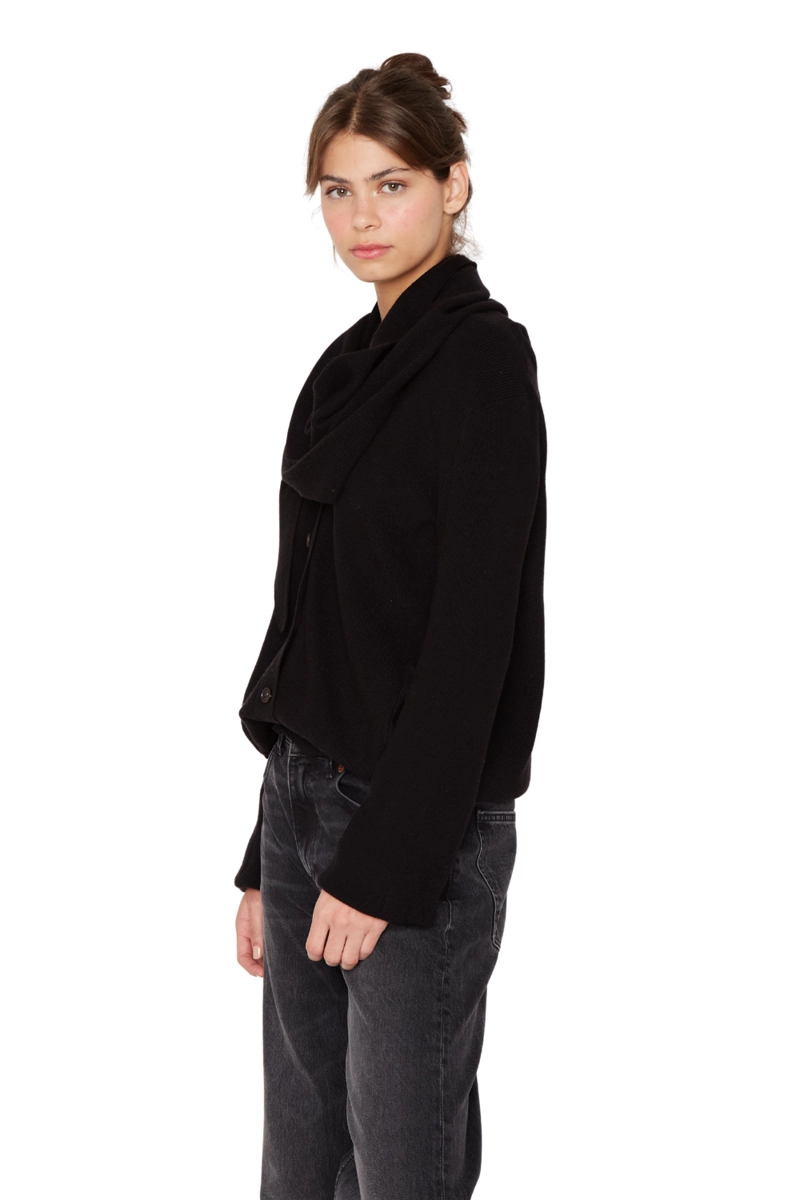 CHALECO COAT NEGRO JACINTA TIENDA - 4