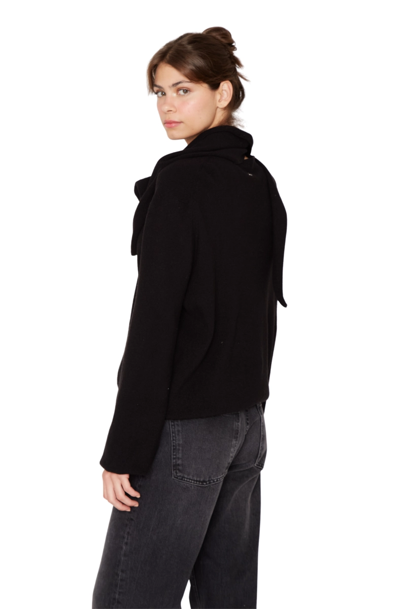 CHALECO COAT NEGRO JACINTA TIENDA - 5