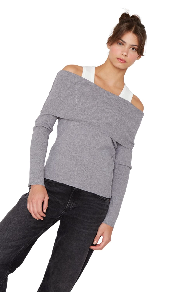 CHALECO SHOULDER GRIS JACINTA TIENDA - 4
