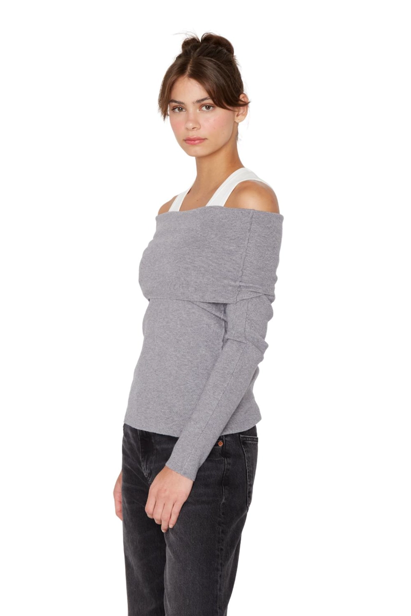 CHALECO SHOULDER GRIS JACINTA TIENDA - 5