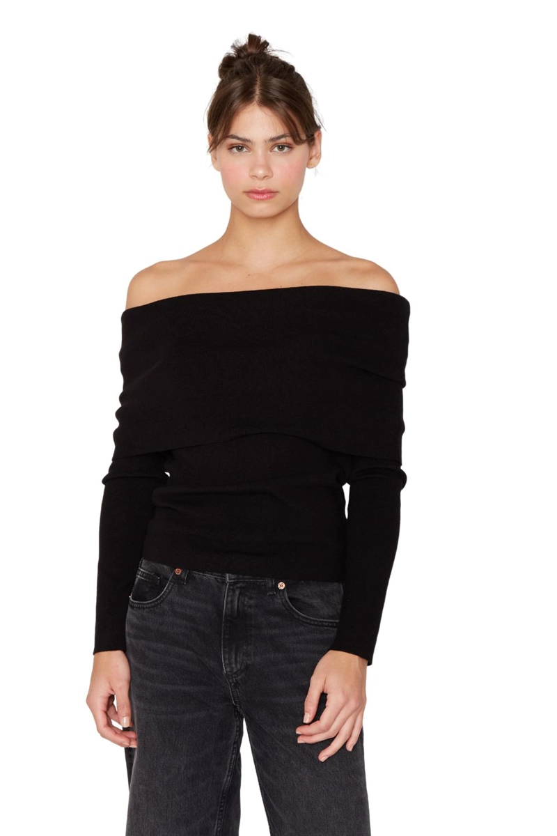 CHALECO SHOULDER NEGRO JACINTA TIENDA - 2