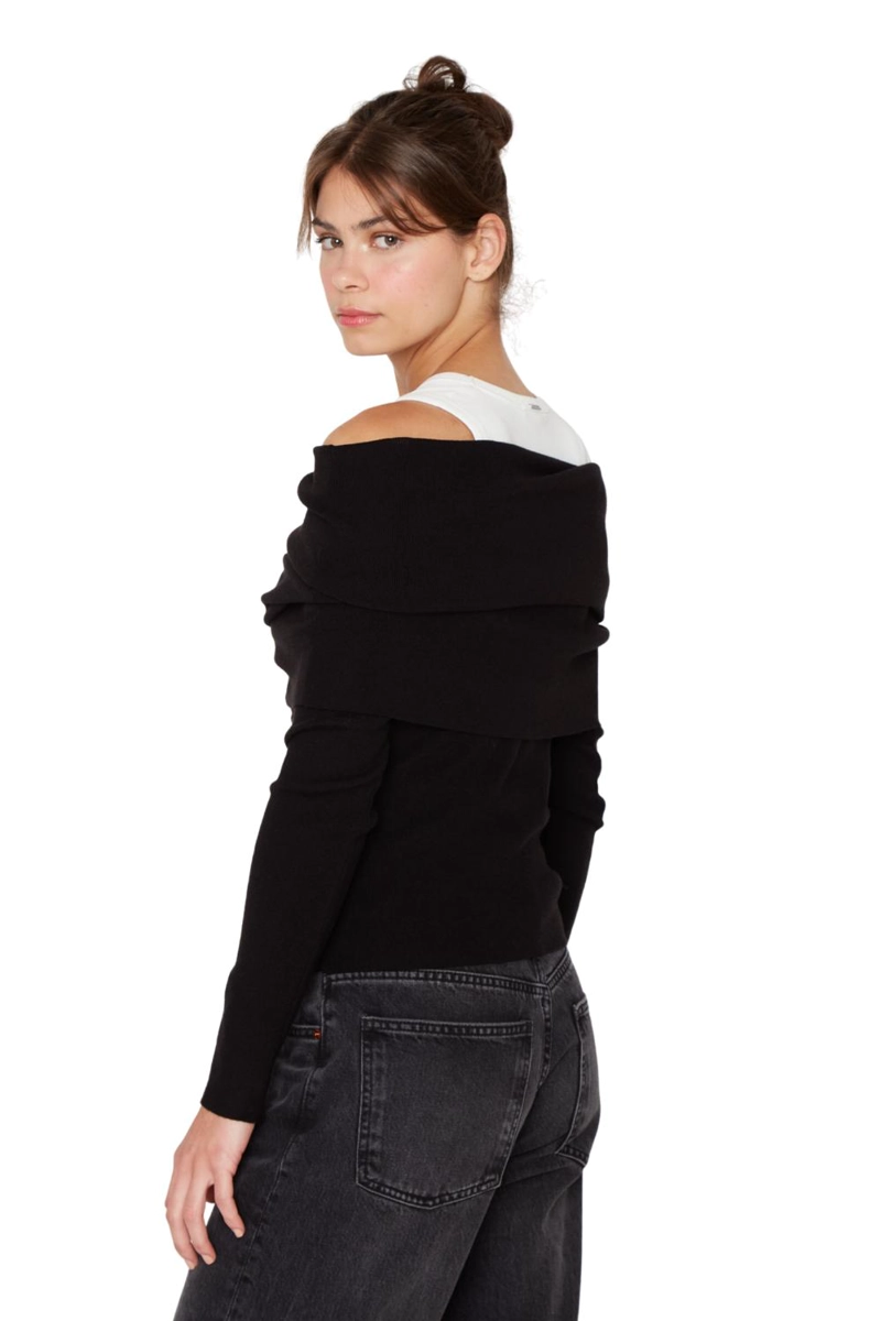 CHALECO SHOULDER NEGRO JACINTA TIENDA - 6