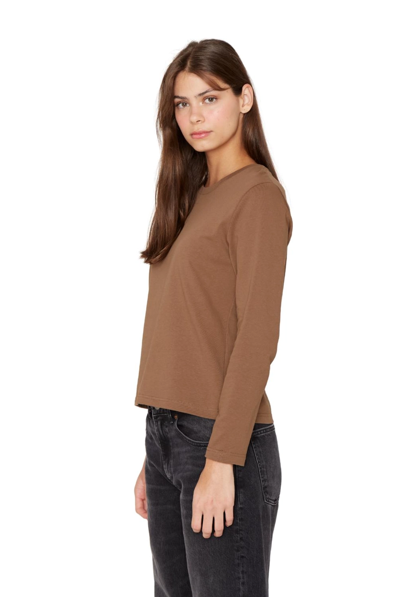 POLERA JACINTA MANGA LARGA CAFE  JACINTA TIENDA - 3