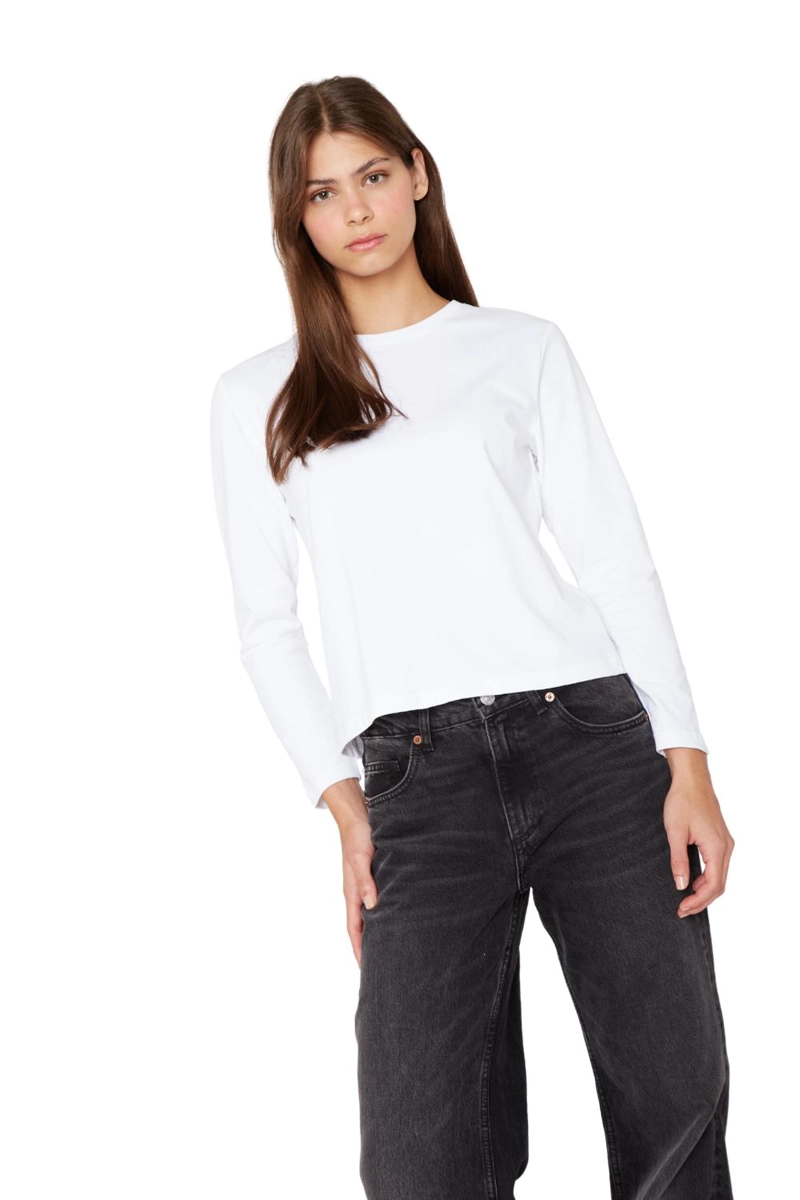 POLERA JACINTA MANGA LARGA BLANCA JACINTA TIENDA - 2