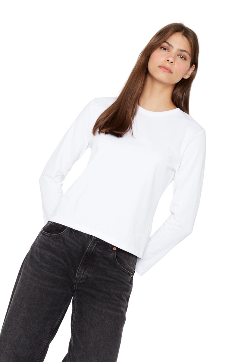 POLERA JACINTA MANGA LARGA BLANCA JACINTA TIENDA - 3