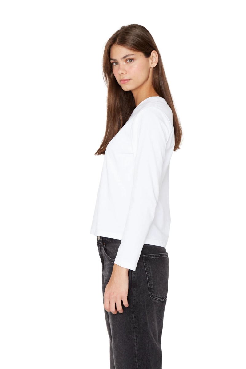 POLERA JACINTA MANGA LARGA BLANCA JACINTA TIENDA - 4