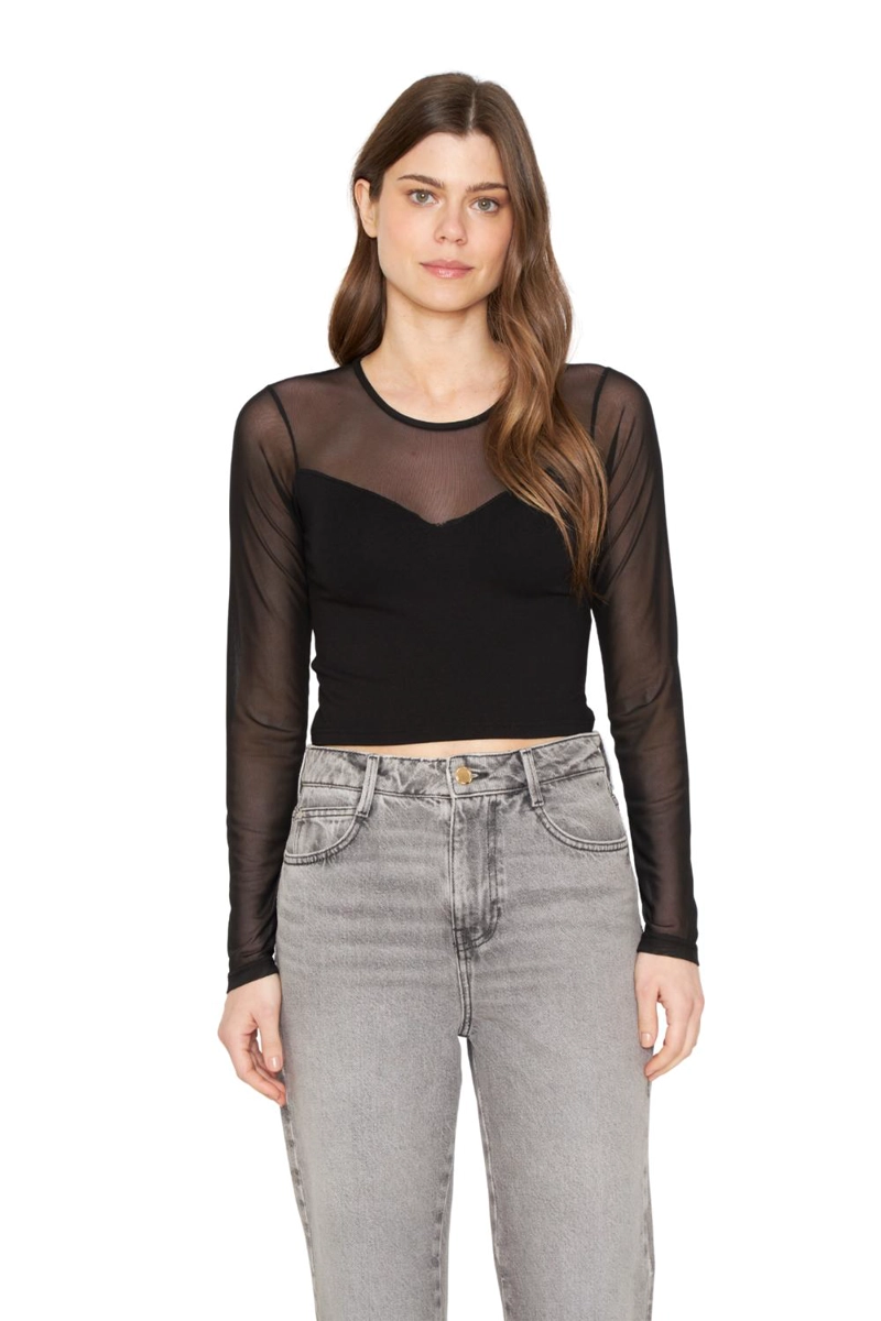 POLERA SIENA NEGRA JACINTA TIENDA - 1