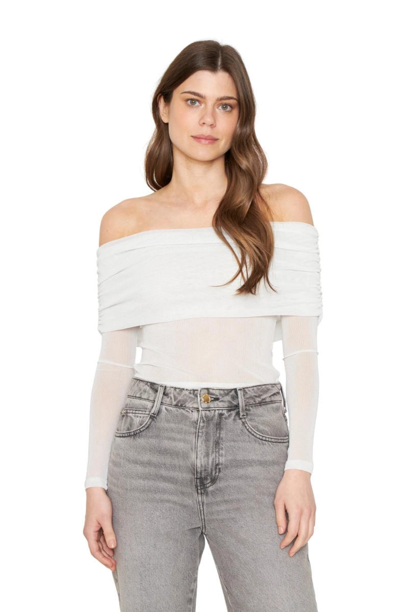 POLERA HOMBROS BRILLOS BLANCA JACINTA TIENDA - 2