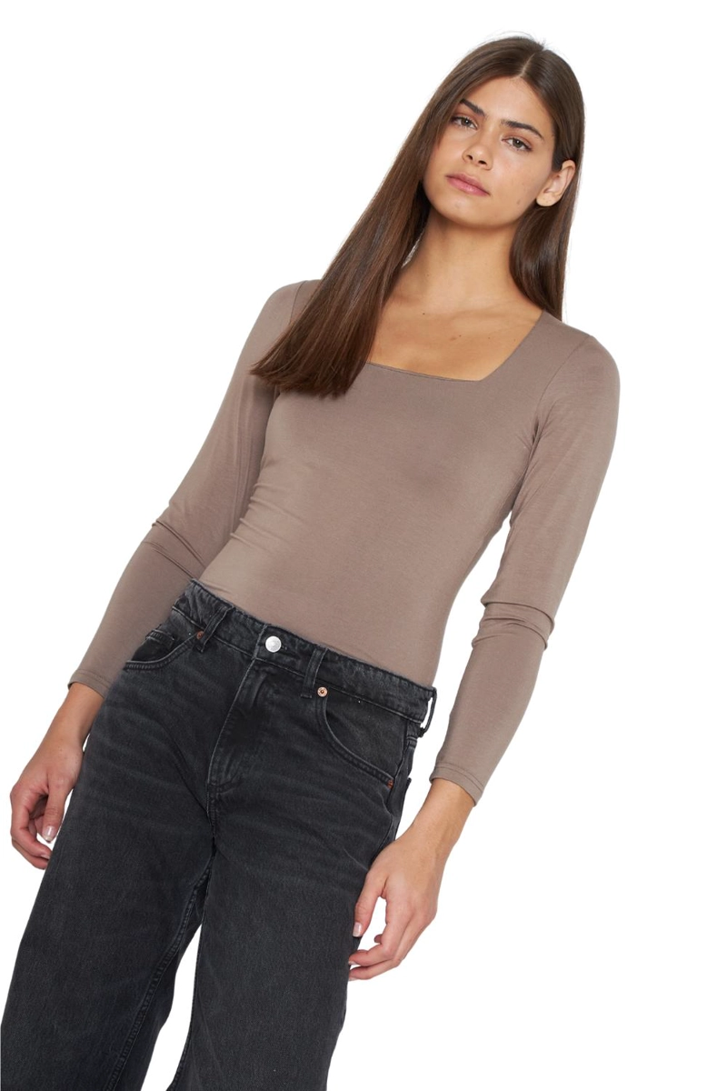 POLERA EMILIA CAFE  JACINTA TIENDA - 2