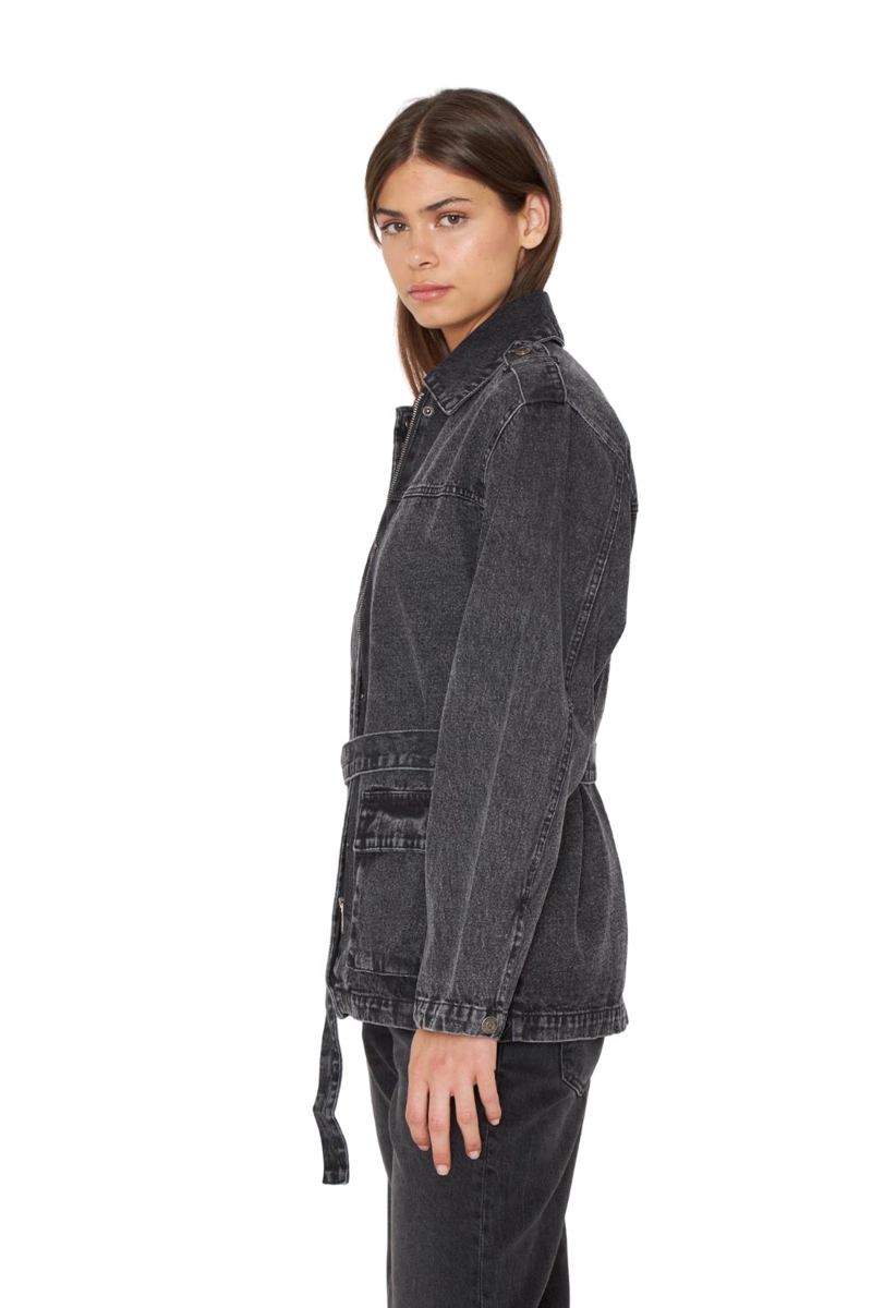 CHAQUETA DENIM POLA NEGRO JACINTA TIENDA - 3