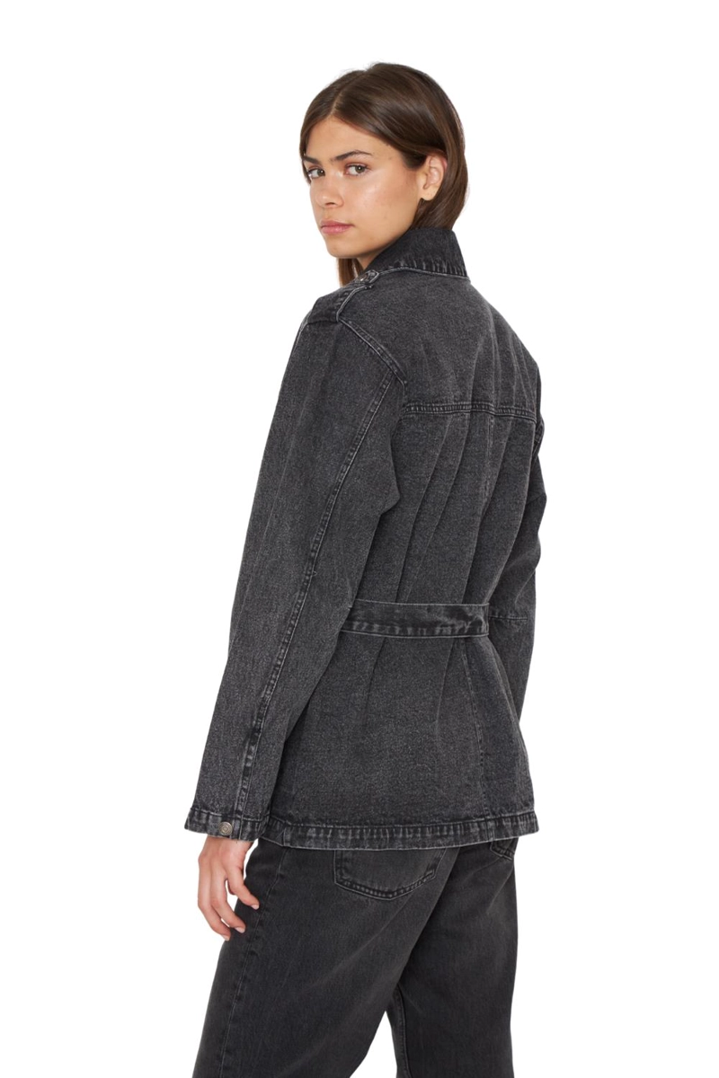 CHAQUETA DENIM POLA NEGRO JACINTA TIENDA - 4