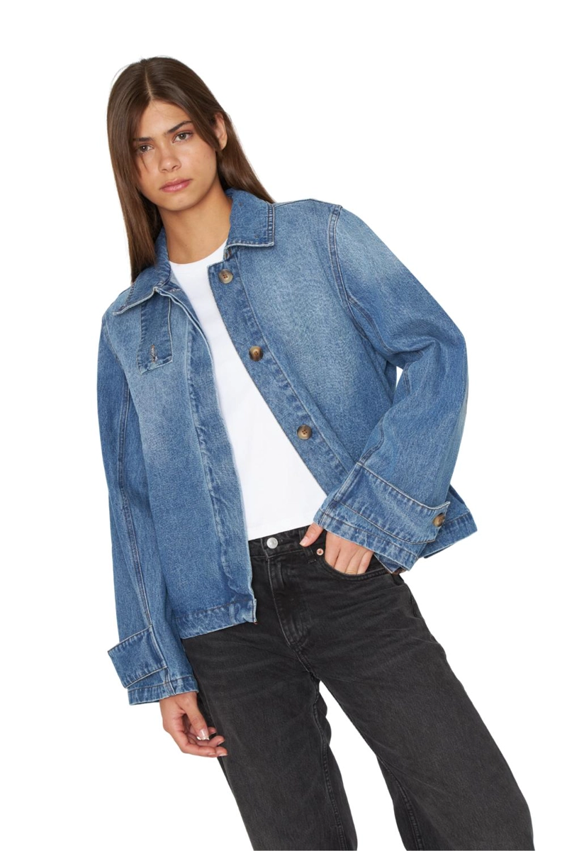 CHAQUETA DENIM OLIVIA AZUL JACINTA TIENDA - 3