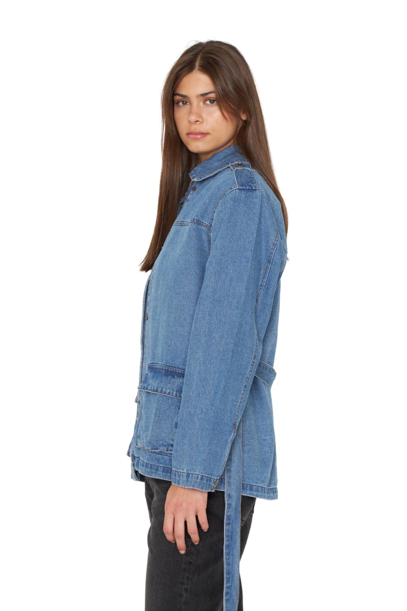 CHAQUETA DENIM POLA AZUL JACINTA TIENDA - 3