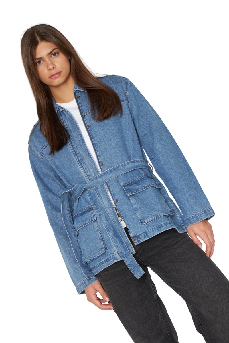 CHAQUETA DENIM POLA AZUL JACINTA TIENDA - 5
