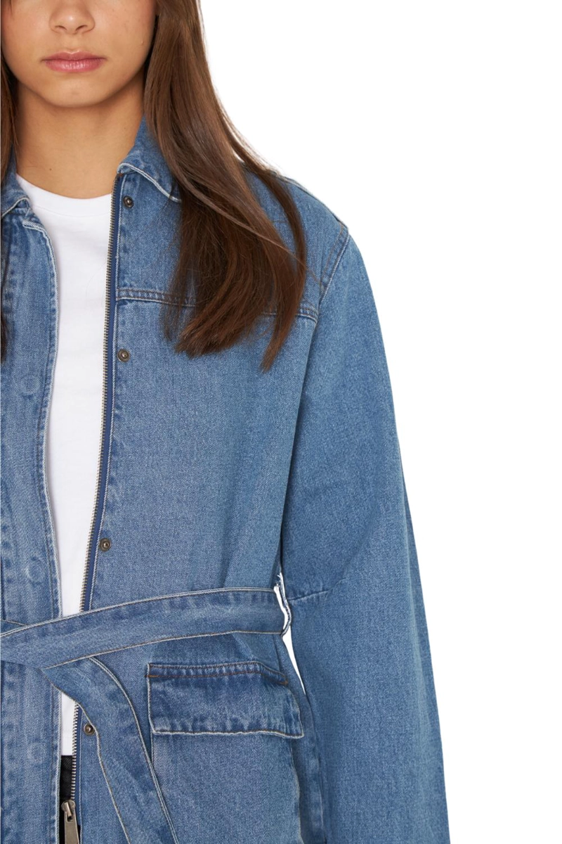 CHAQUETA DENIM POLA AZUL JACINTA TIENDA - 6