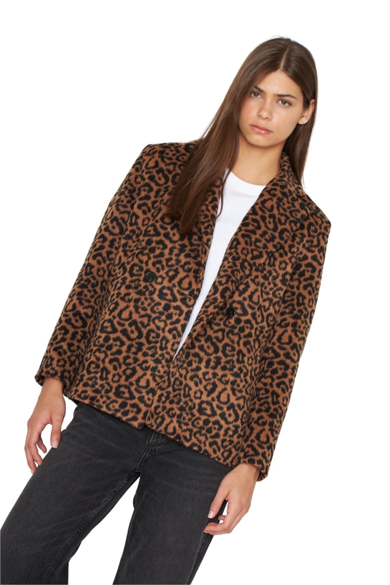 ABRIGO GALA ANIMAL PRINT CAMEL JACINTA TIENDA - 2