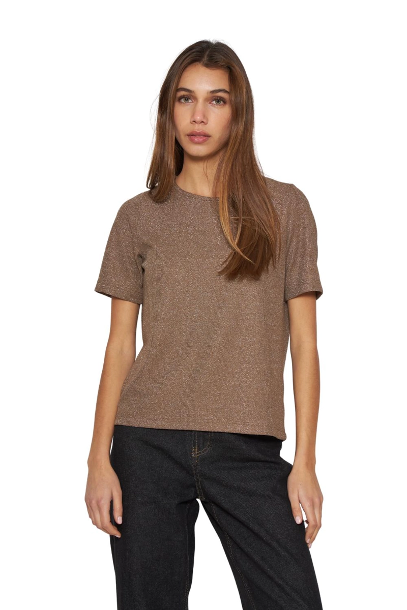POLERA TESA CAFE  JACINTA TIENDA - 1