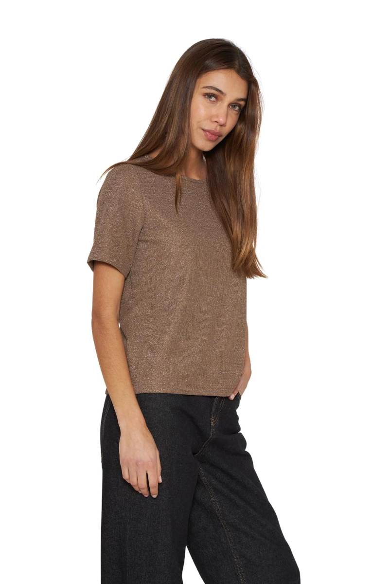 POLERA TESA CAFE  JACINTA TIENDA - 3