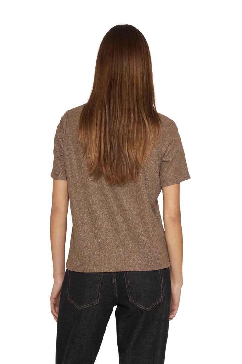 POLERA TESA CAFE  JACINTA TIENDA - 4