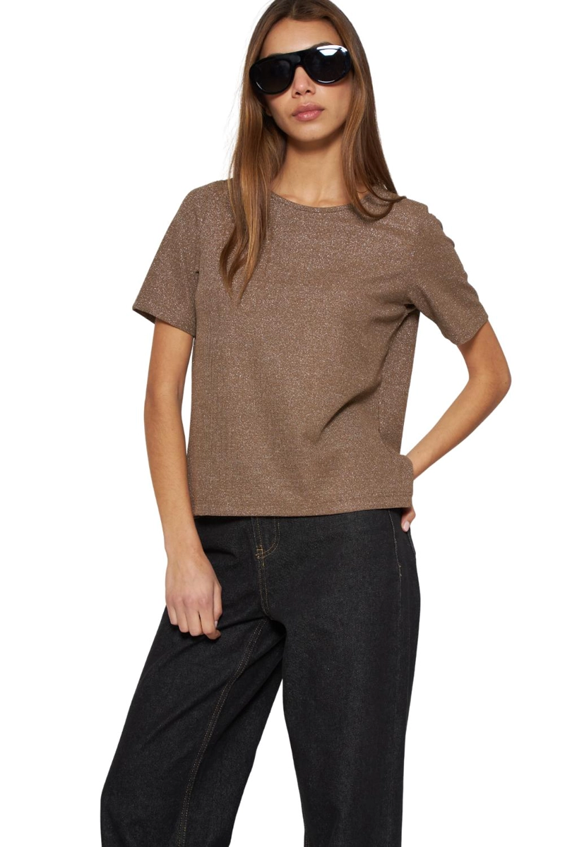 POLERA TESA CAFE  JACINTA TIENDA - 6