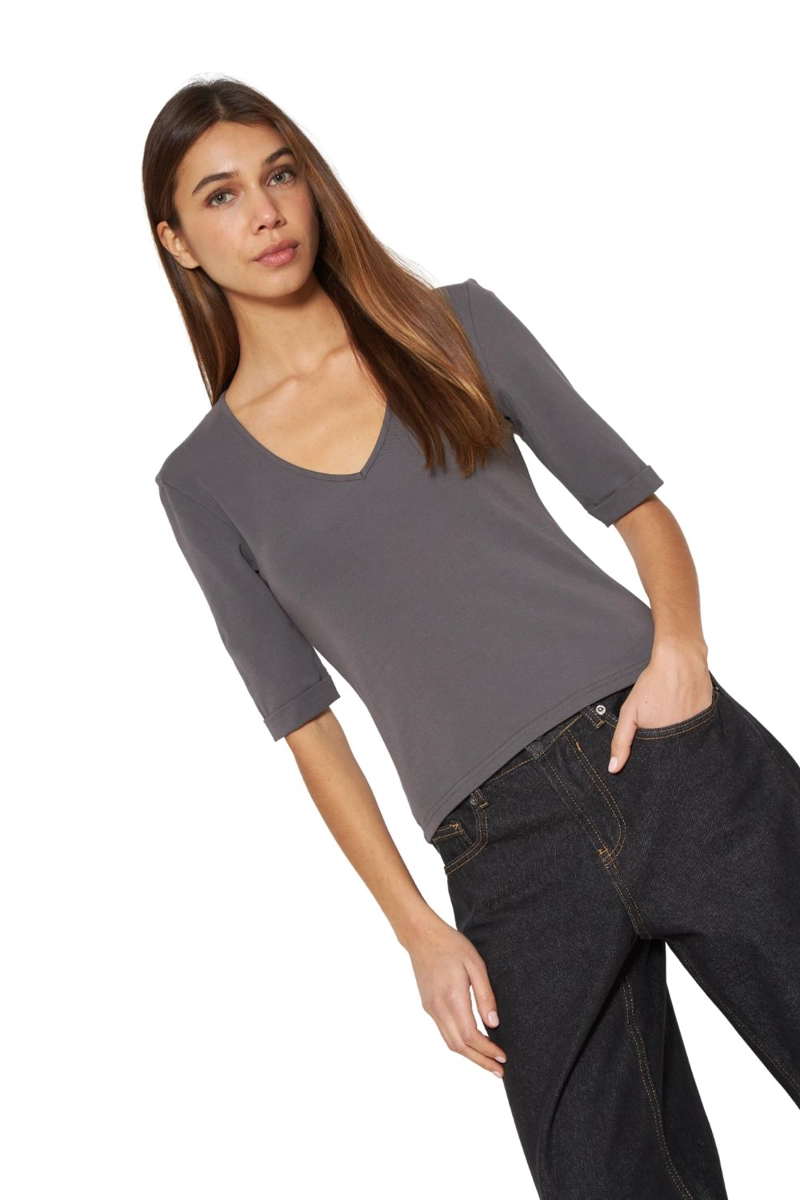 POLERA CAMI CAFE  JACINTA TIENDA - 4