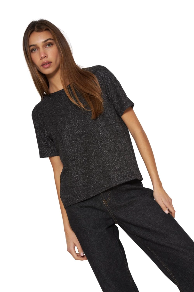 POLERA TESA BLACK SILVER JACINTA TIENDA - 1