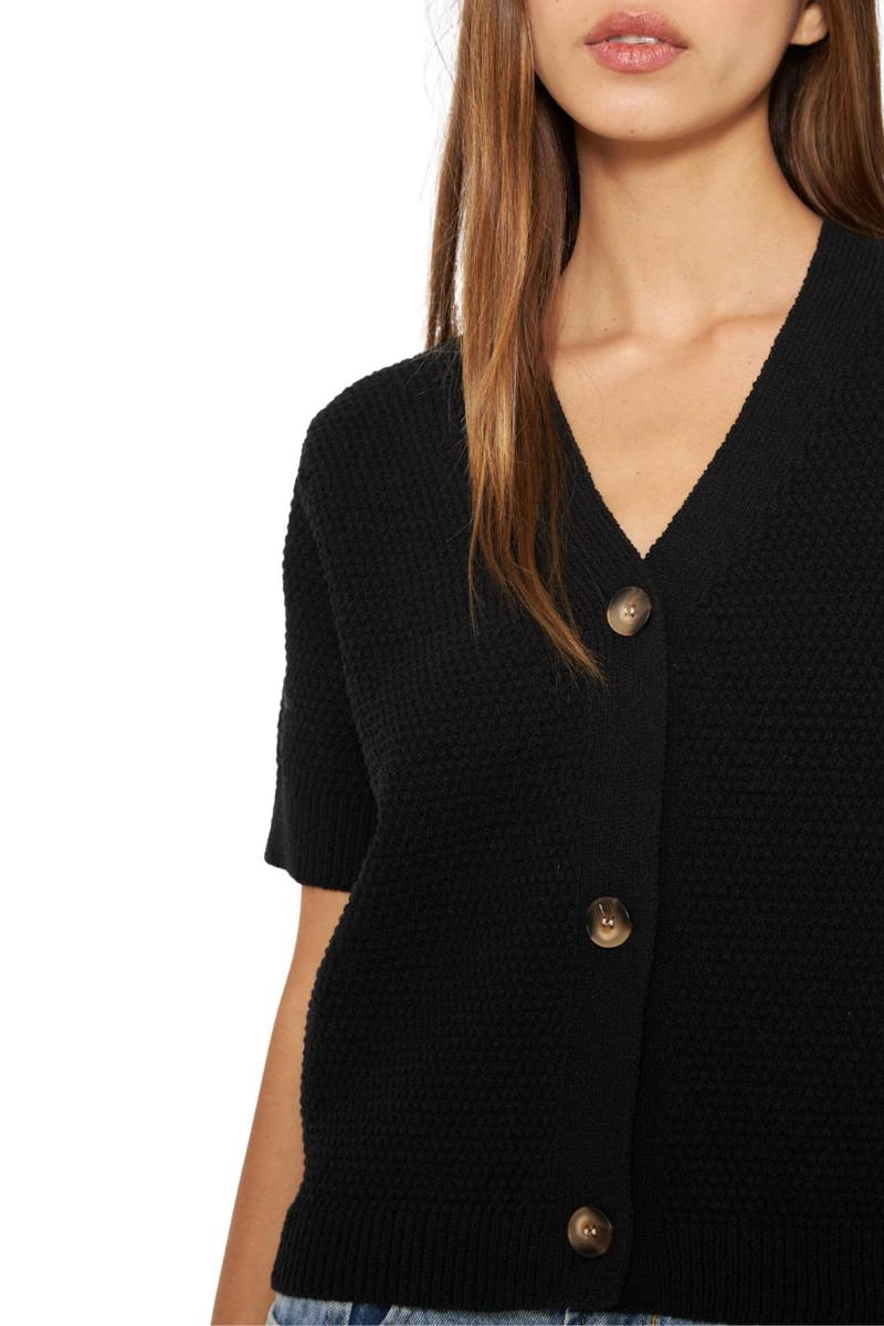 CHALECO SOFIA MANGA CORTA NEGRO JACINTA TIENDA - 7